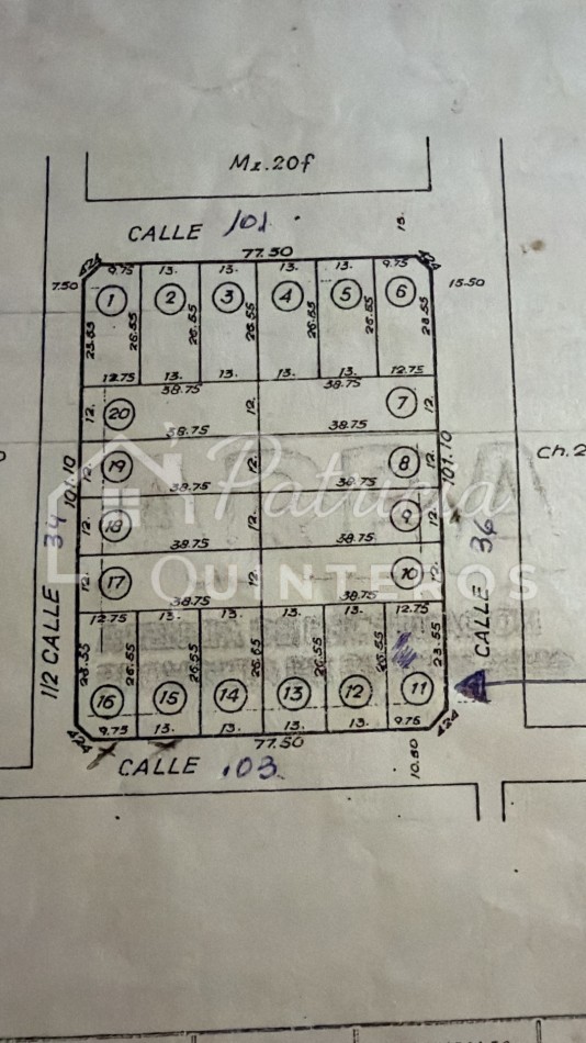 Terreno baldio en venta 